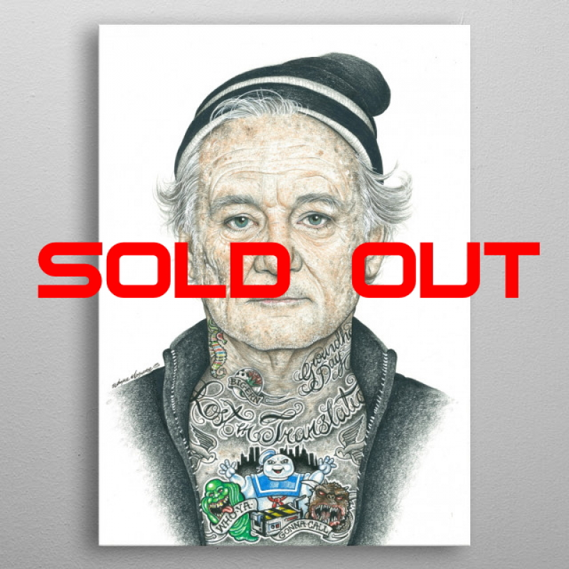 Displate Metall-Poster "Bill Murray inked" *AUSVERKAUFT*